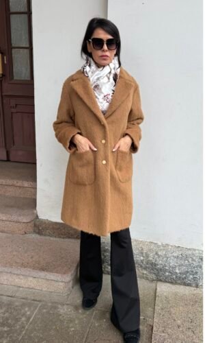 Alpakos paltukas + alpakos kepurė dovanų