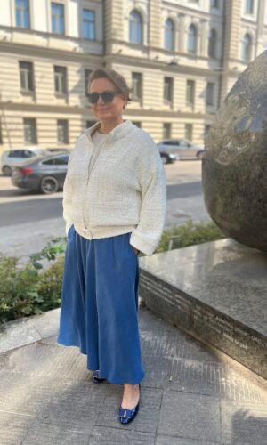 Cupros ilgas sijonas