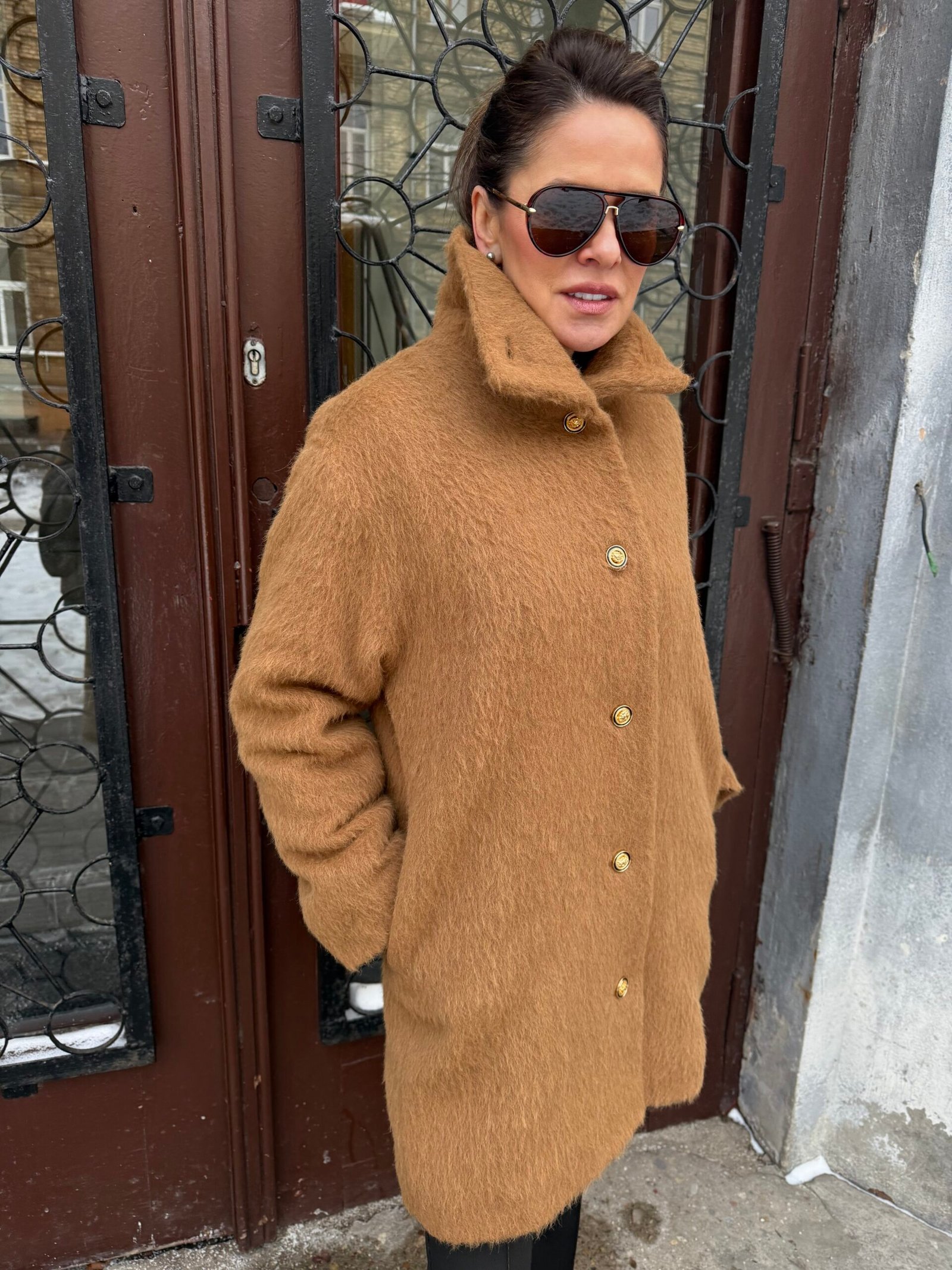 Alpakos puspaltis+alpakos kepurė dovanų.