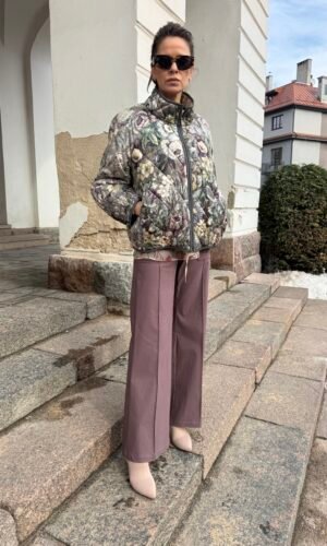 Pelenų rožės spalvos kelnės/džinsai