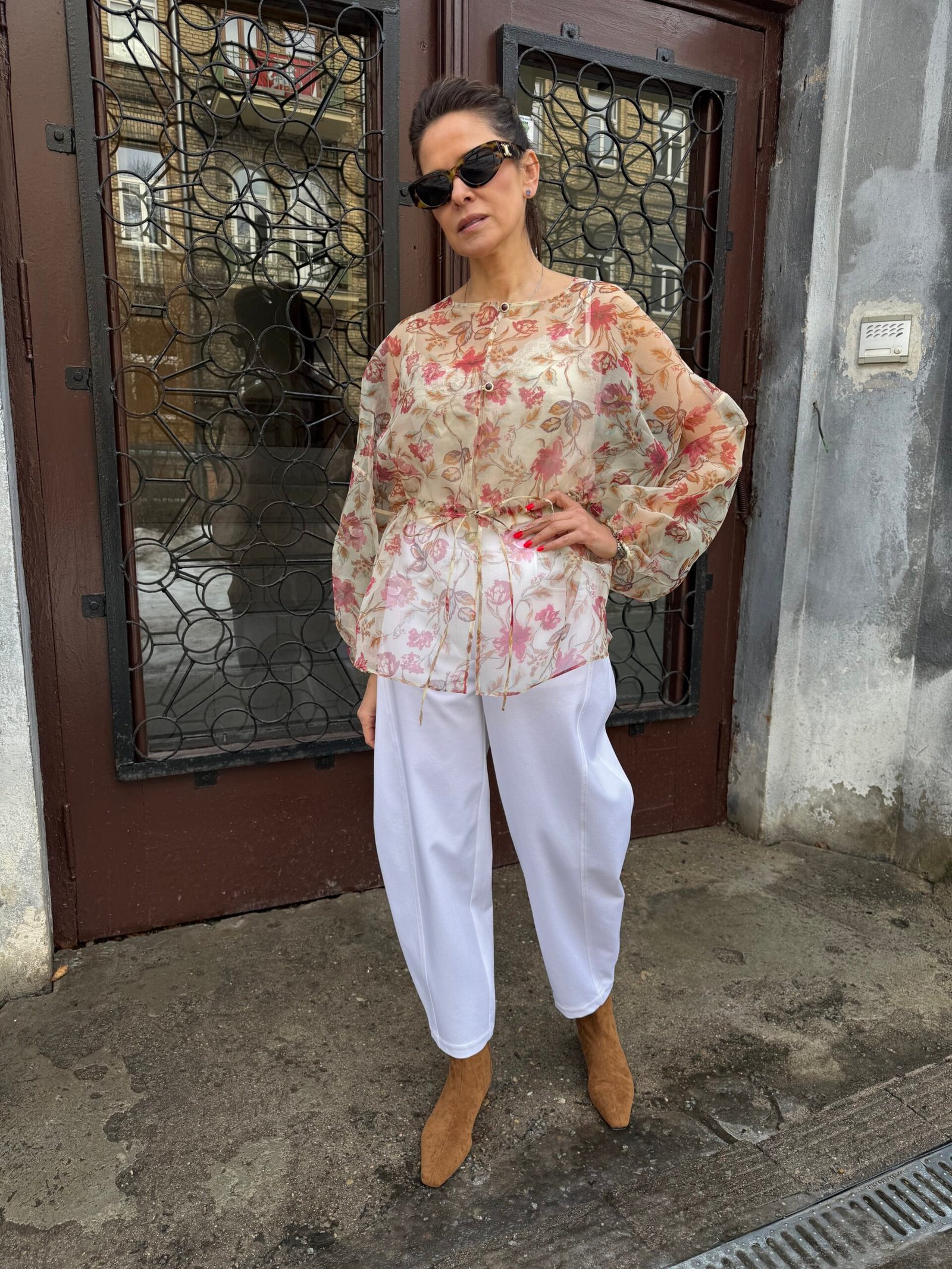 Balloon silueto balti džinsai - Image 2